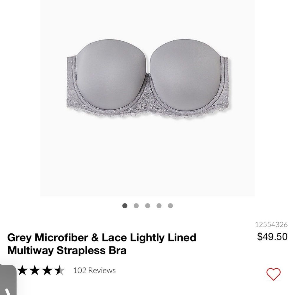 Size 44D multiuse bra